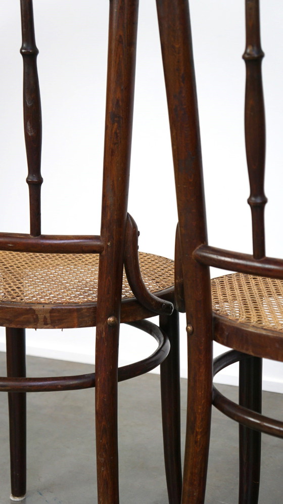 Image 1 of 4 X Thonet Bistrostuhl mit mattiertem Sitz