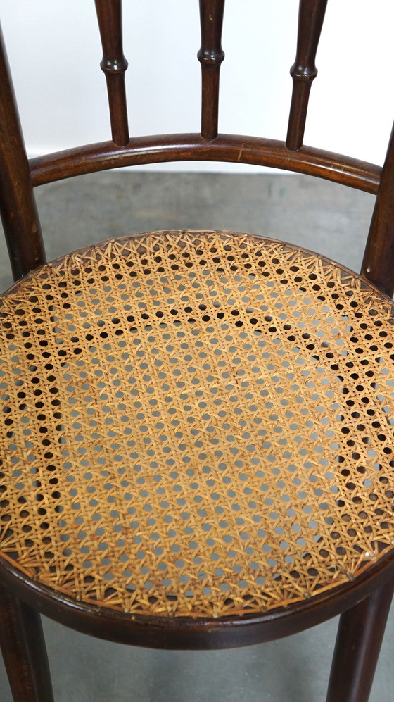 Image 1 of 4 X Thonet Bistrostuhl mit mattiertem Sitz