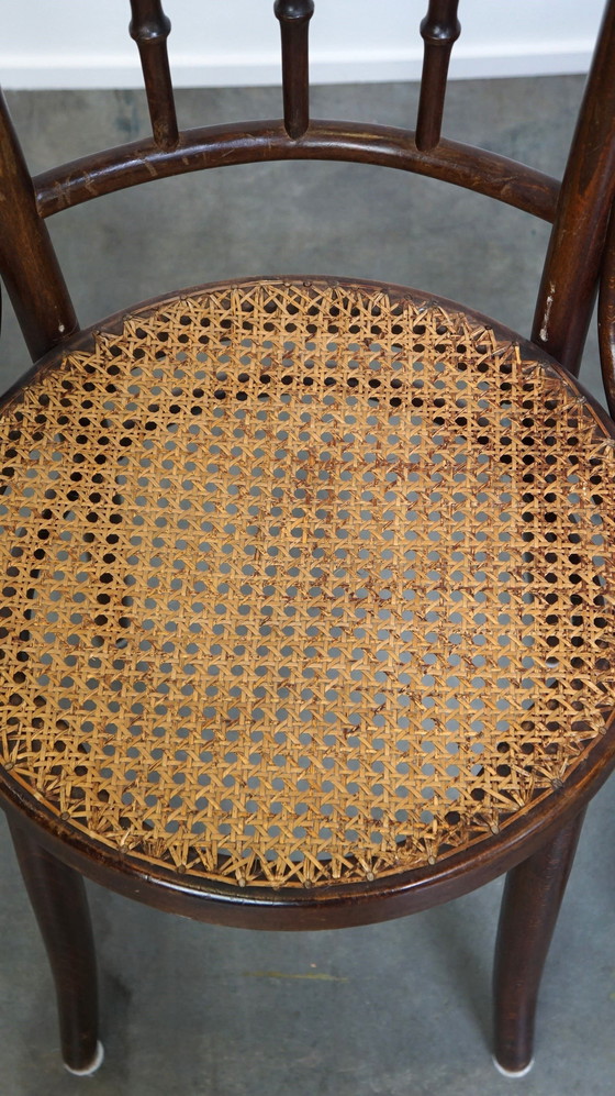 Image 1 of 4 X Thonet Bistrostuhl mit mattiertem Sitz