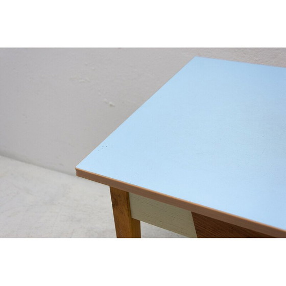 Image 1 of Mid Century Beistelltisch aus Holz und Formica, Tschechoslowakei 1960er Jahre