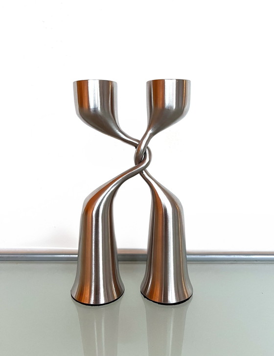 Image 1 of Tango Kerzenleuchter aus Edelstahl von Mikaela Dörfel (Menü)