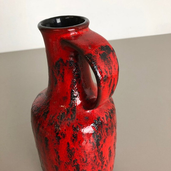 Image 1 of Vintage Vase aus farbiger Lava-Keramik von Gräflich Ortenburg, Deutschland 1960