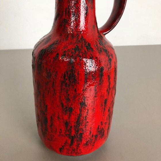 Image 1 of Vintage Vase aus farbiger Lava-Keramik von Gräflich Ortenburg, Deutschland 1960