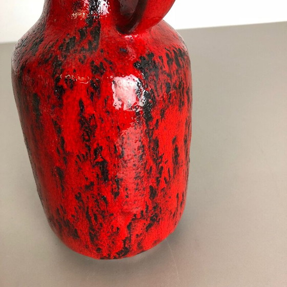 Image 1 of Vintage Vase aus farbiger Lava-Keramik von Gräflich Ortenburg, Deutschland 1960