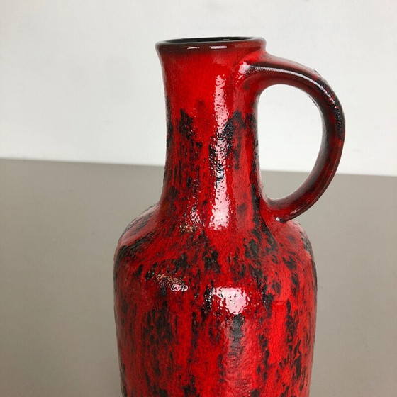 Image 1 of Vintage Vase aus farbiger Lava-Keramik von Gräflich Ortenburg, Deutschland 1960