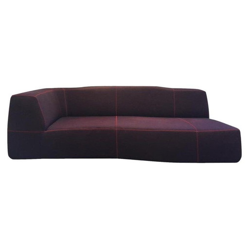 Vintage-Sofa mit lila Stoff von Patricia Urquiola, Italien