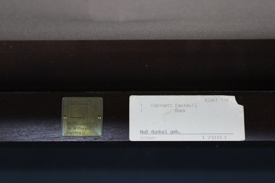 Image 1 of Josef Hoffmann "Cabinet" Sofa von Wittmann, Österreich