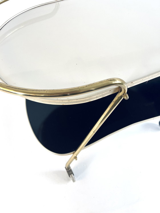 Image 1 of Trolley aus Messing und Formica
