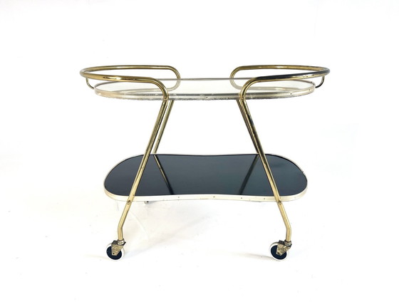 Image 1 of Trolley aus Messing und Formica