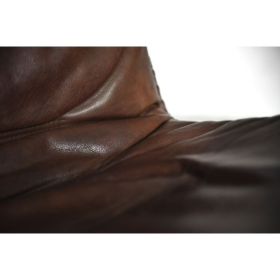 Image 1 of Verstellbarer Vintage-Ledersessel mit Ottomane von Berg Furniture, 1970