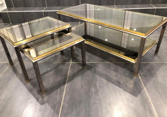 Image 1 of Italienisches Design Niedrige Tische Set, 1970er Jahre
