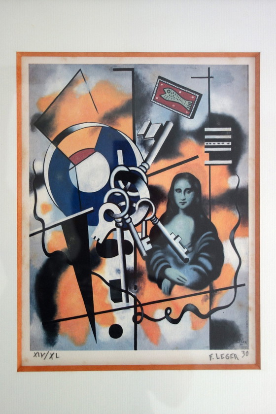 Image 1 of Fernand Léger, "Mona Lisa Und Die Schlüssel" 1930, Lithografie