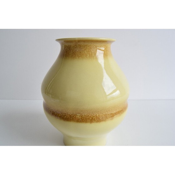 Image 1 of Vintage Vase aus glasierter Keramik von Ditmar Urbach, Tschechoslowakei 1950