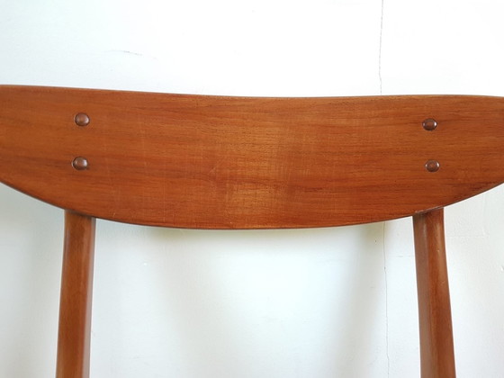 Image 1 of 5 Dänische Farstrup Esszimmerstühle | Grün Neu Gepolstert