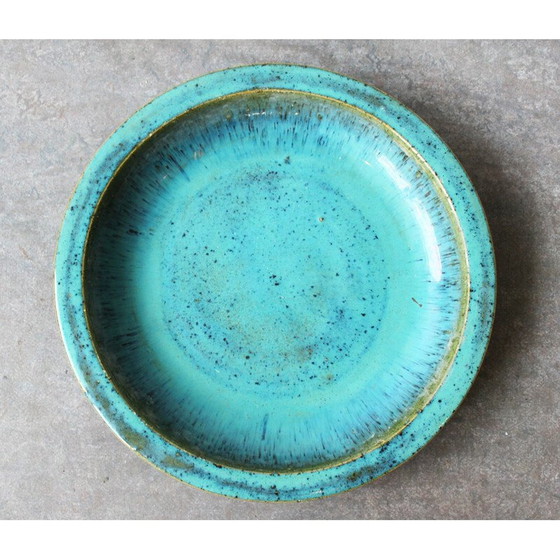 Image 1 of Pflanzgefäß aus glasierter Terrakotta, Vintage