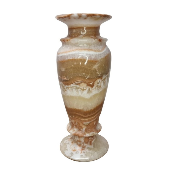 Image 1 of Vintage Große Onyx-Marmor-Vase