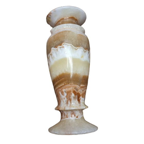 Image 1 of Vintage Große Onyx-Marmor-Vase