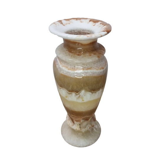 Image 1 of Vintage Große Onyx-Marmor-Vase