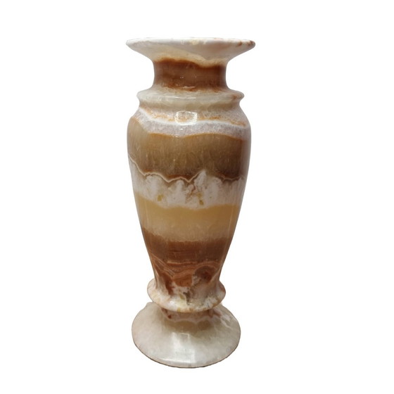 Image 1 of Vintage Große Onyx-Marmor-Vase