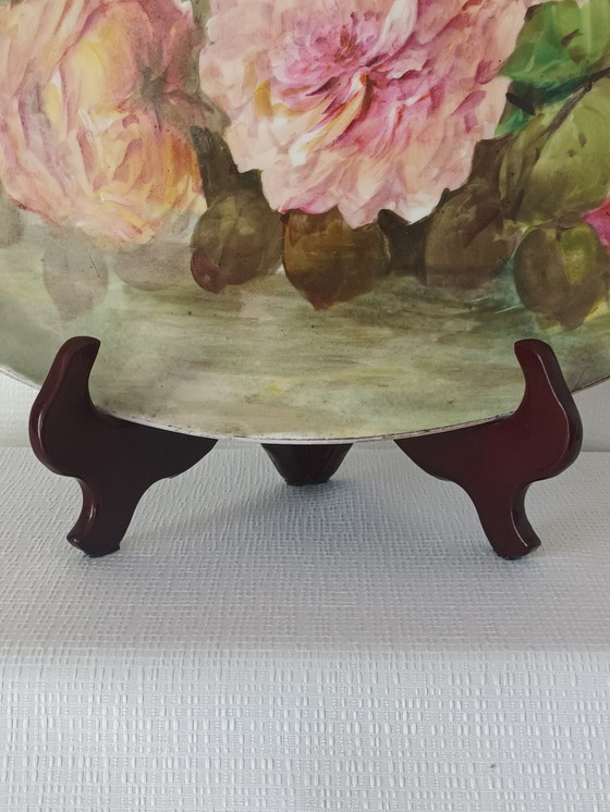 Image 1 of Dekorative Ovale Platte Limoges Uc Frankreich