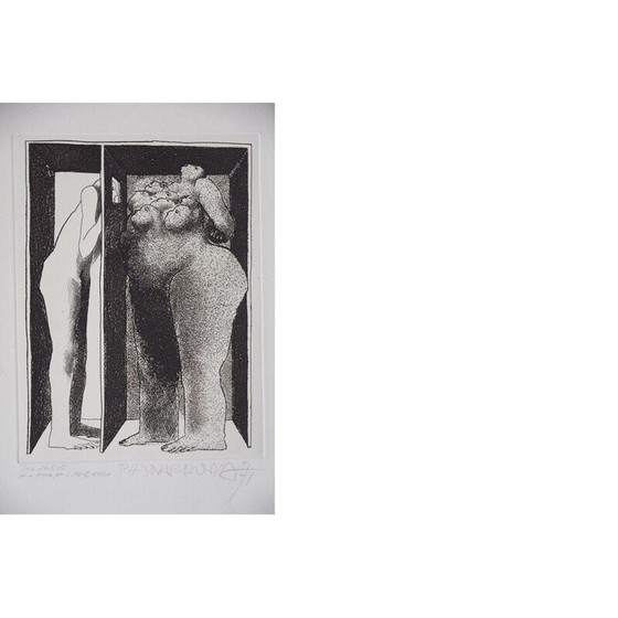 Image 1 of Vintage-Grafik incommunicacion y libido von Josep Pla-Narbona, Spanien 1971