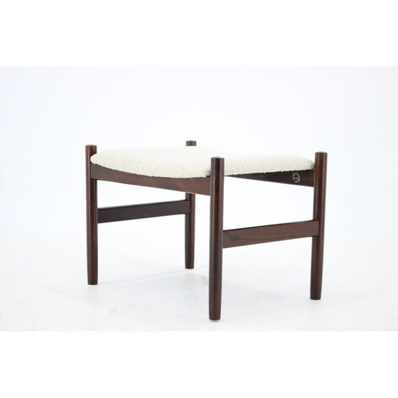 Image 1 of Dänischer Vintage-Hocker aus Bouclé