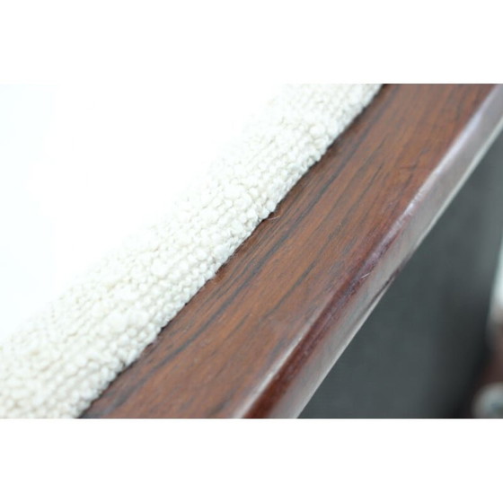 Image 1 of Dänischer Vintage-Hocker aus Bouclé