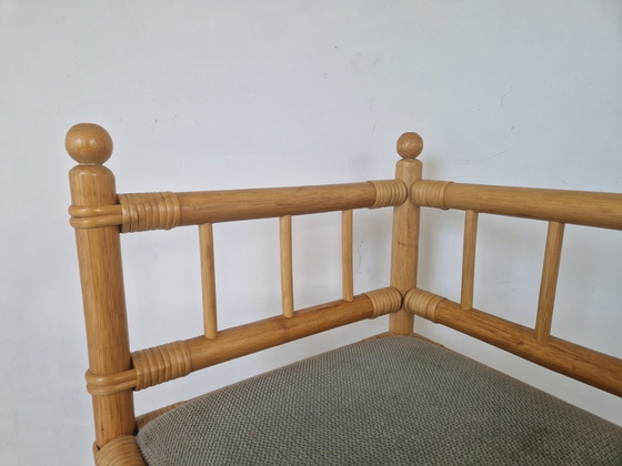 Image 1 of Bamboo Boho Style Eckstuhl