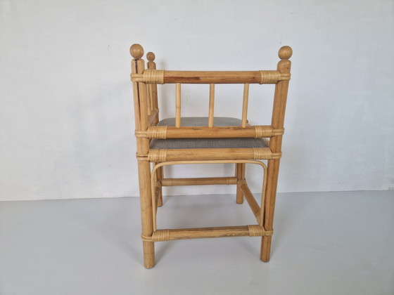 Image 1 of Bamboo Boho Style Eckstuhl