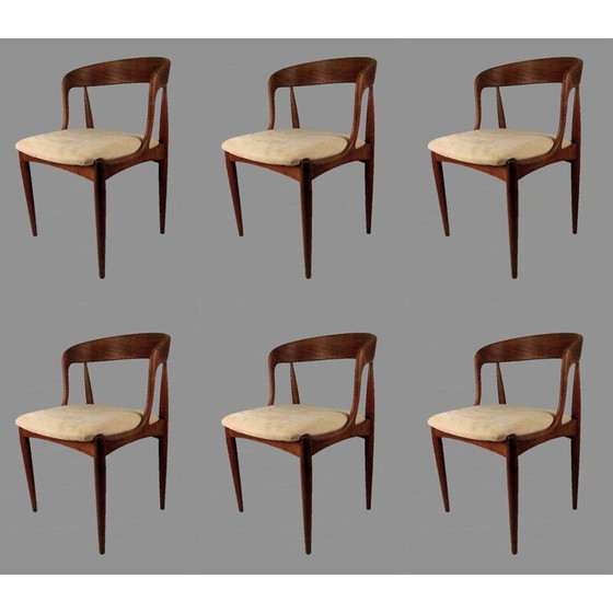 Image 1 of 6 Esszimmerstühle aus Teakholz von Johannes Andersen für Ørum Møbelfabrik, 1965