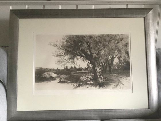 Image 1 of Ernest C. Rost Radierung von 1890