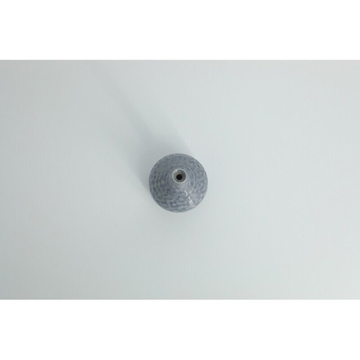 Azur Vase aus Steingut von Gunnar Borg für Höganäs Keramik, Schweden 1960