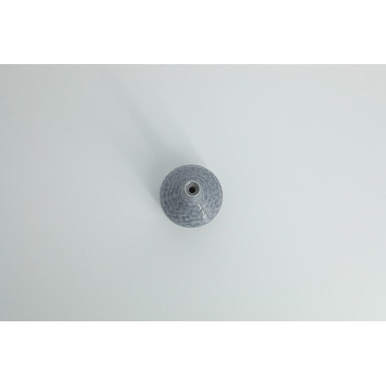 Image 1 of Azur Vase aus Steingut von Gunnar Borg für Höganäs Keramik, Schweden 1960