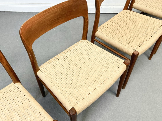 Image 1 of 4 RAR Niels Moller Modell 75 Stühle Chairs MidCentury Teak 1950