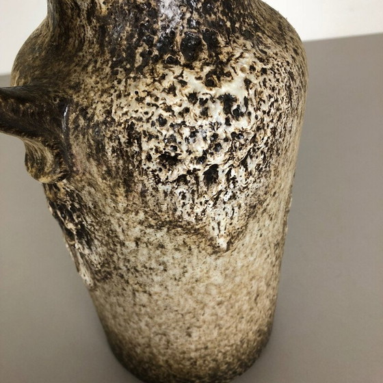 Image 1 of Vintage Große Mehrfarbige Vase Fette Lava, Scheurich 1970s