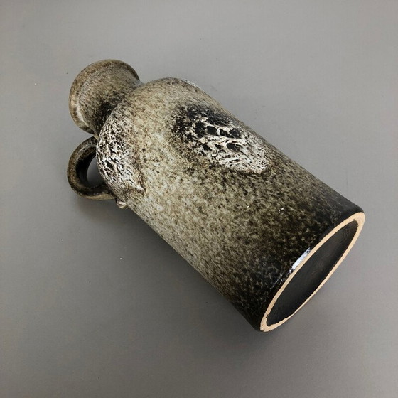 Image 1 of Vintage Große Mehrfarbige Vase Fette Lava, Scheurich 1970s