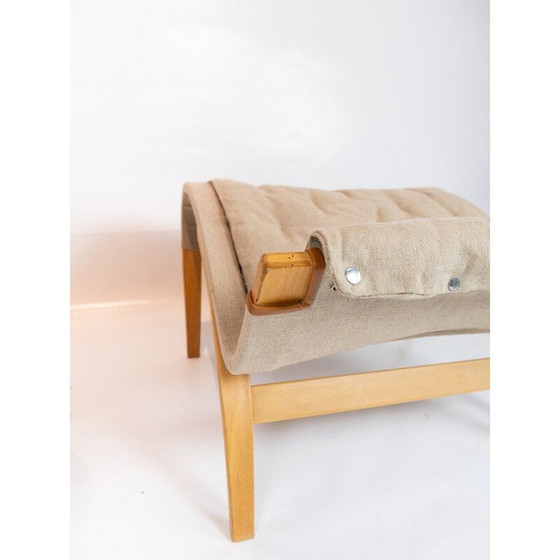 Image 1 of Vintage Pernille Sessel mit Hocker von Bruno Mathsson und Dux 1960s
