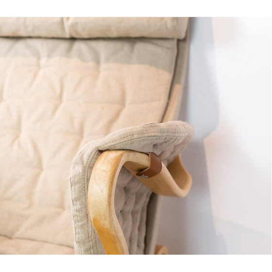 Image 1 of Vintage Pernille Sessel mit Hocker von Bruno Mathsson und Dux 1960s