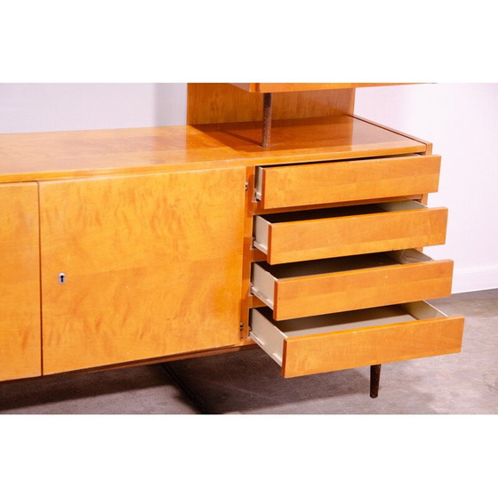 Image 1 of Vintage-Wandschrank aus Buche und Esche für Up Závody, Tschechoslowakei 1960