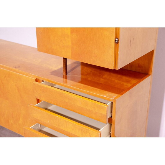 Image 1 of Vintage-Wandschrank aus Buche und Esche für Up Závody, Tschechoslowakei 1960