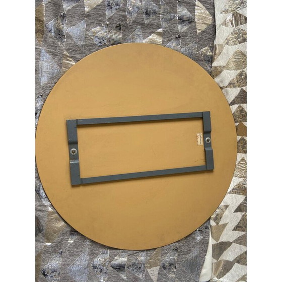 Image 1 of Runder Spiegel aus abgeschrägtem Kristall von Lupi Cristal Luxor, Italien 1970er