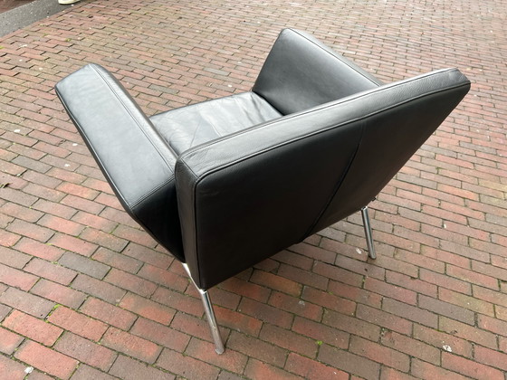 Image 1 of Cor Sessel aus schwarzem Leder