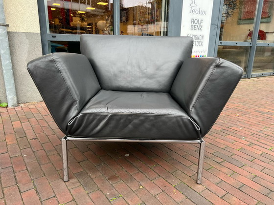 Image 1 of Cor Sessel aus schwarzem Leder