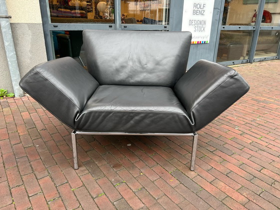 Image 1 of Cor Sessel aus schwarzem Leder