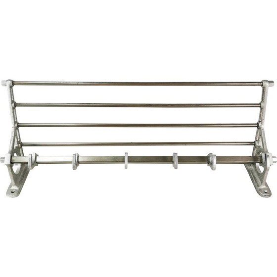 Image 1 of Vintage Art Deco Wandhalterung aus Aluminium und Metall, Deutschland 1930