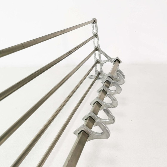 Image 1 of Vintage Art Deco Wandhalterung aus Aluminium und Metall, Deutschland 1930