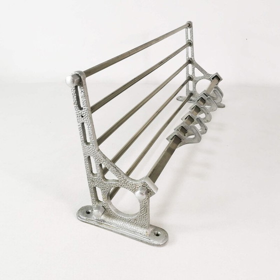 Image 1 of Vintage Art Deco Wandhalterung aus Aluminium und Metall, Deutschland 1930