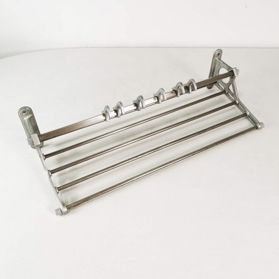 Image 1 of Vintage Art Deco Wandhalterung aus Aluminium und Metall, Deutschland 1930