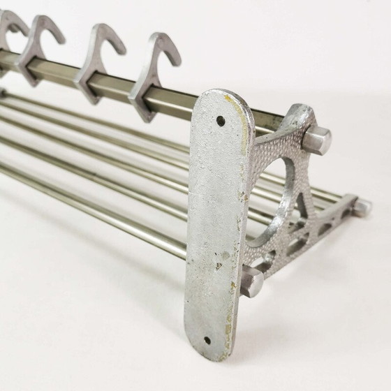 Image 1 of Vintage Art Deco Wandhalterung aus Aluminium und Metall, Deutschland 1930