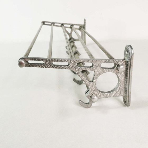 Image 1 of Vintage Art Deco Wandhalterung aus Aluminium und Metall, Deutschland 1930